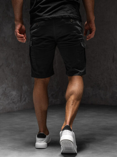 Bolf Herren Kurze Hose Cargoshorts Schwarzgrau  MP0188GSA1