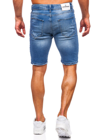 Bolf Herren Kurze Hose Jeanshose Jeansshorts Blau  0366