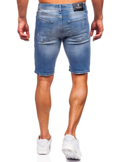 Bolf Herren Kurze Hose Jeanshose Jeansshorts Blau  0367