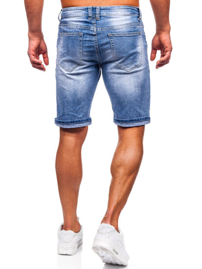 Bolf Herren Kurze Hose Jeanshose Jeansshorts Blau  NG60360