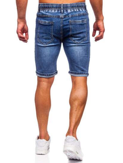 Bolf Herren Kurze Hose Jeanshose Jeansshorts Dunkalblau 9315