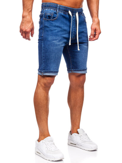 Bolf Herren Kurze Hose Jeanshose Jeansshorts Dunkalblau 9323