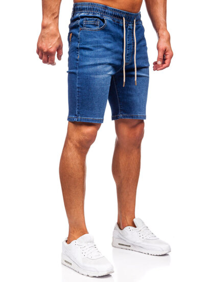 Bolf Herren Kurze Hose Jeanshose Jeansshorts Dunkalblau 9328