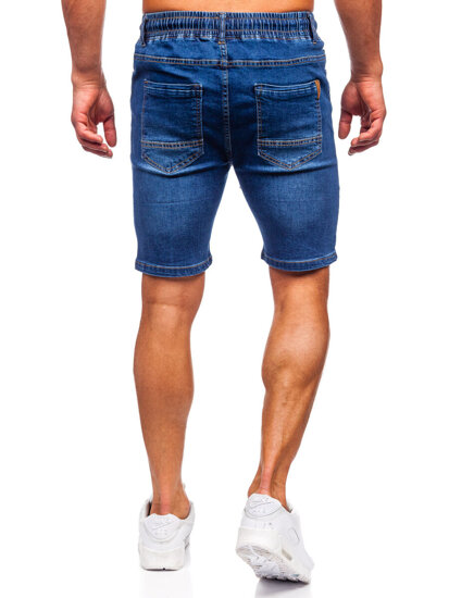 Bolf Herren Kurze Hose Jeanshose Jeansshorts Dunkalblau 9328