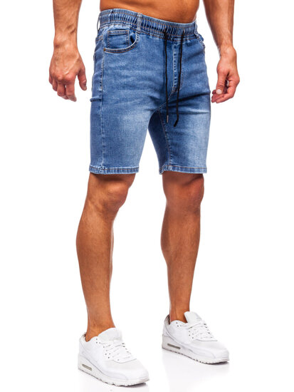 Bolf Herren Kurze Hose Jeanshose Jeansshorts Dunkalblau 9329