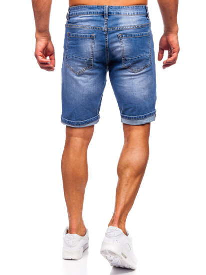 Bolf Herren Kurze Hose Jeanshose Jeansshorts Dunkalblau NG60365