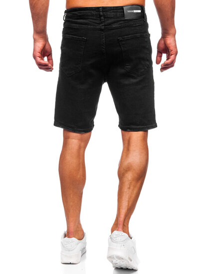 Bolf Herren Kurze Hose Jeanshose Jeansshorts Schwarz  0621