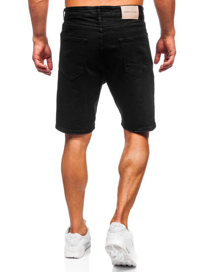 Bolf Herren Kurze Hose Jeanshose Jeansshorts Schwarz  0622