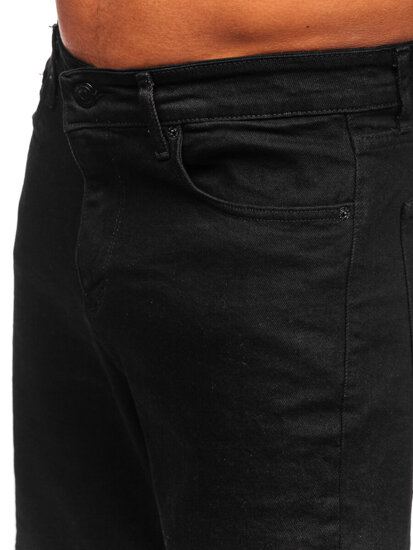 Bolf Herren Kurze Hose Jeanshose Jeansshorts Schwarz  0624