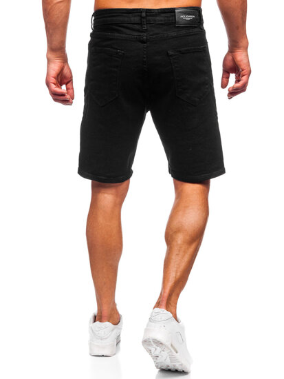 Bolf Herren Kurze Hose Jeanshose Jeansshorts Schwarz  0628