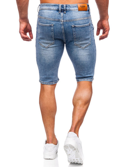 Bolf Herren Kurze Hose Jeansshorts Azurblau  KG3912