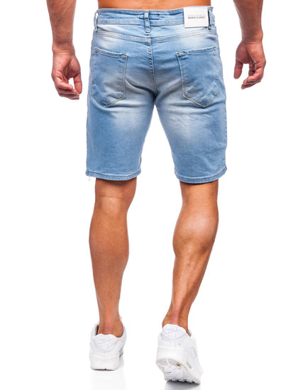 Bolf Herren Kurze Hose Jeansshorts Blau  0468