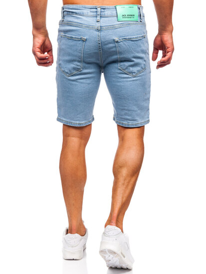 Bolf Herren Kurze Hose Jeansshorts Blau 0760