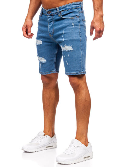 Bolf Herren Kurze Hose Jeansshorts Blau 0786