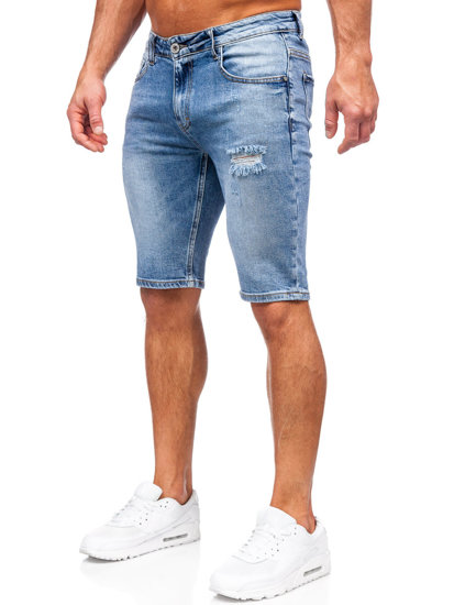 Bolf Herren Kurze Hose Jeansshorts Blau  KG3916