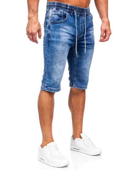 Bolf Herren Kurze Hose Jeansshorts Duneklblau KR1505