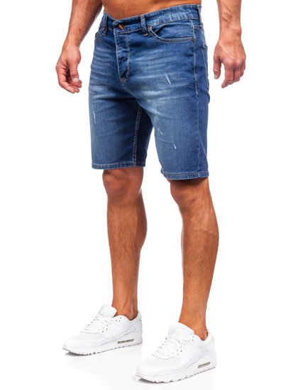 Bolf Herren Kurze Hose Jeansshorts Dunkelblau  0423