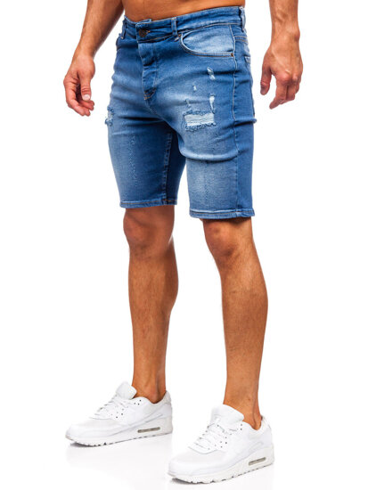 Bolf Herren Kurze Hose Jeansshorts Dunkelblau  0727