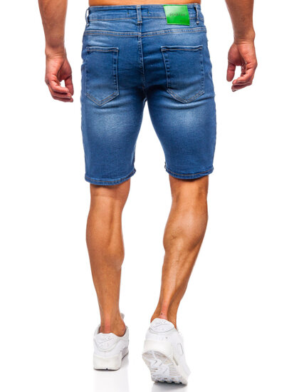 Bolf Herren Kurze Hose Jeansshorts Dunkelblau  0727