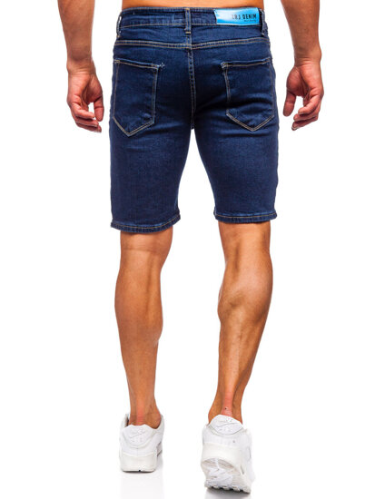 Bolf Herren Kurze Hose Jeansshorts Dunkelblau  0766