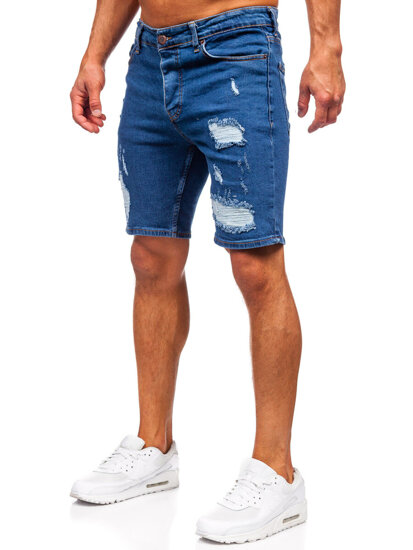 Bolf Herren Kurze Hose Jeansshorts Dunkelblau  0790