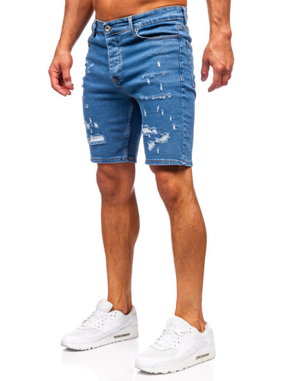 Bolf Herren Kurze Hose Jeansshorts Dunkelblau  0792