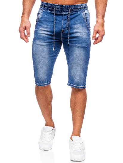 Bolf Herren Kurze Hose Jeansshorts Dunkelblau  KR1539