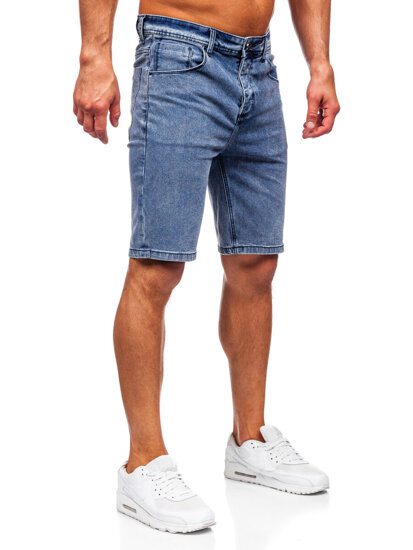 Bolf Herren Kurze Hose Jeansshorts Dunkelblau  MP0274BS