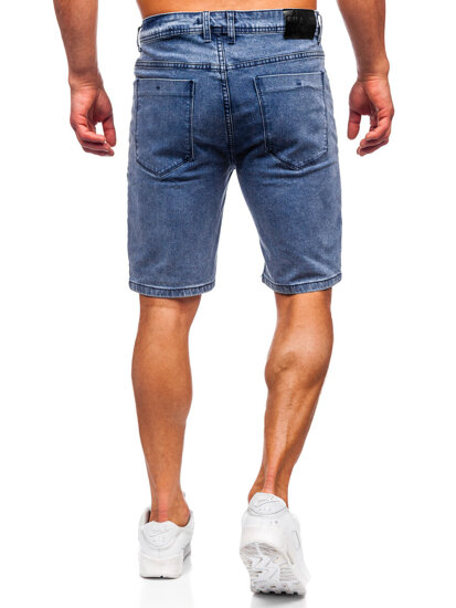 Bolf Herren Kurze Hose Jeansshorts Dunkelblau  MP0274BS