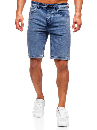 Bolf Herren Kurze Hose Jeansshorts Dunkelblau  MP0274BS