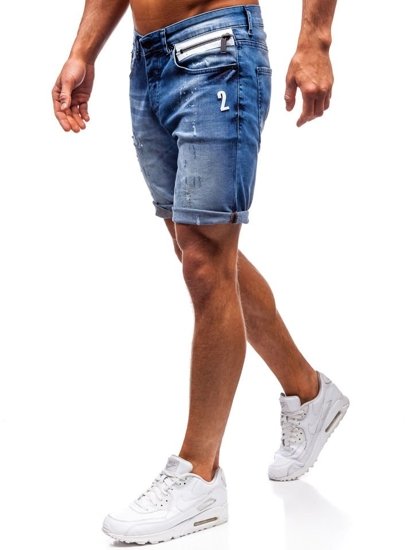 Bolf Herren Kurze Hose Jeansshorts Dunkelblau  R3000