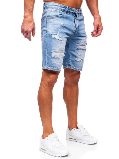 Bolf Herren Kurze Hose Jeansshorts Dunkelblau RJ951