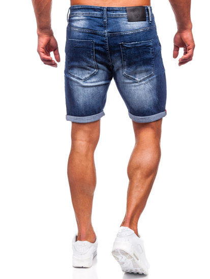 Bolf Herren Kurze Hose Jeansshorts Dunkelblau męskie  MP0260BS