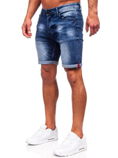 Bolf Herren Kurze Hose Jeansshorts Dunkelblau męskie  MP0260BS