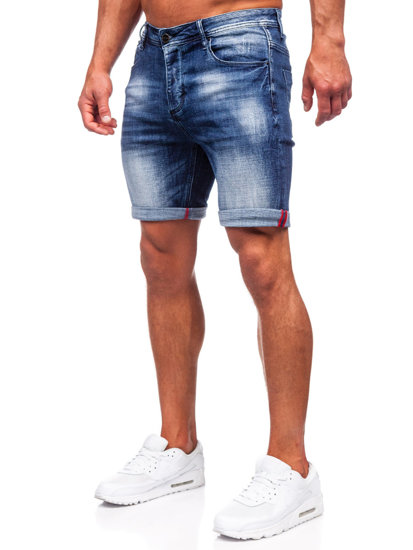 Bolf Herren Kurze Hose Jeansshorts Dunkelblau męskie  MP0261B