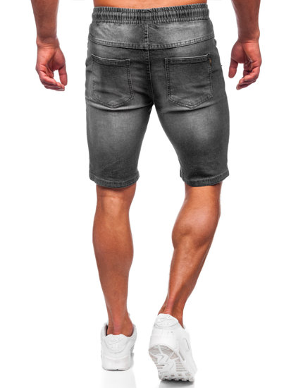 Bolf Herren Kurze Hose Jeansshorts Schwarz  MP0276GC