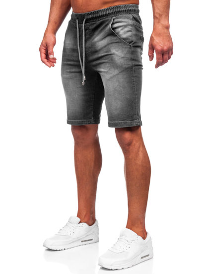 Bolf Herren Kurze Hose Jeansshorts Schwarz  MP0276GC