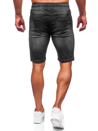 Bolf Herren Kurze Hose Jeansshorts Schwarz  MP0276N