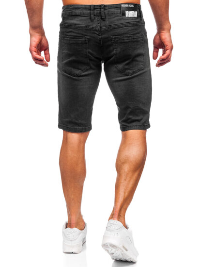 Bolf Herren Kurze Hose Jeansshorts Schwarz  TF194