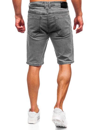 Bolf Herren Kurze Hose Jeansshorts Schwarzgrau  MP0274