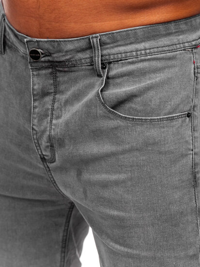 Bolf Herren Kurze Hose Jeansshorts Schwarzgrau  MP0274