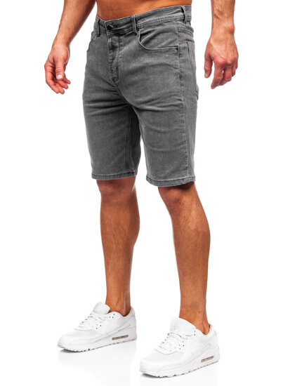 Bolf Herren Kurze Hose Jeansshorts Schwarzgrau  MP0274GS