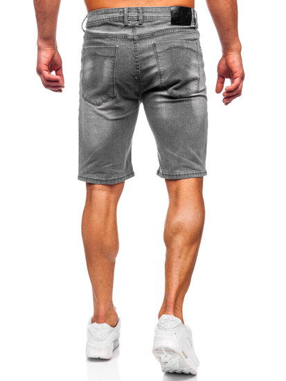 Bolf Herren Kurze Hose Jeansshorts Schwarzgrau  MP0277GC