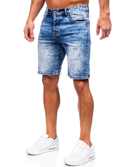 Bolf Herren Kurze Hose Jeasnsshorts Dunkelblau  RJ933