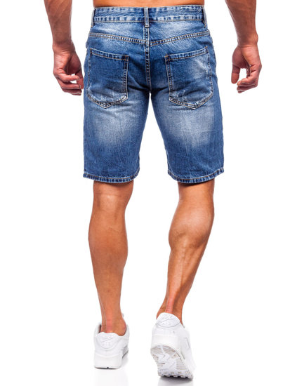 Bolf Herren Kurze Hose Jeasnsshorts Dunkelblau  RJ952