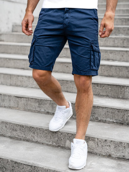 Bolf Herren Kurze Hose Shorts Cargo Hose Dunkelblau  YF2221