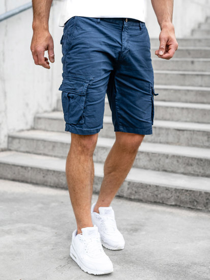 Bolf Herren Kurze Hose Shorts Cargo Hose Dunkelblau  YF2225