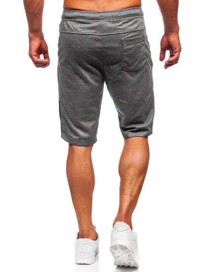 Bolf Herren Kurze Hose Sporthose Shorts Dunkelgrau  Q3859