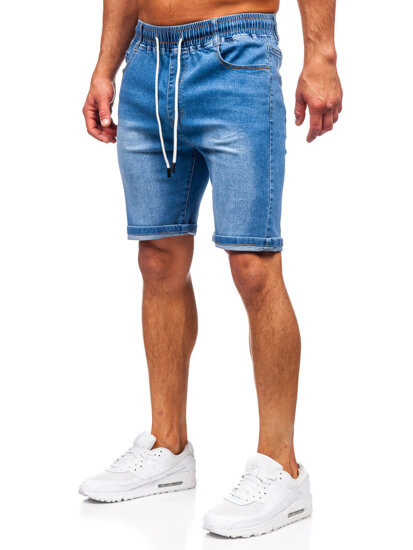 Bolf Herren Kurze Jeanshose Blau  8262