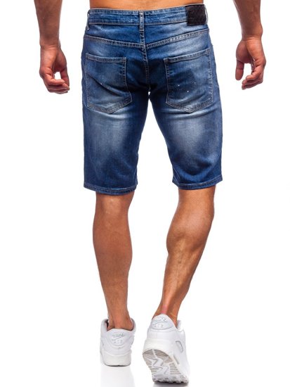 Bolf Herren Kurze Jeanshose Dunkelblau  3007